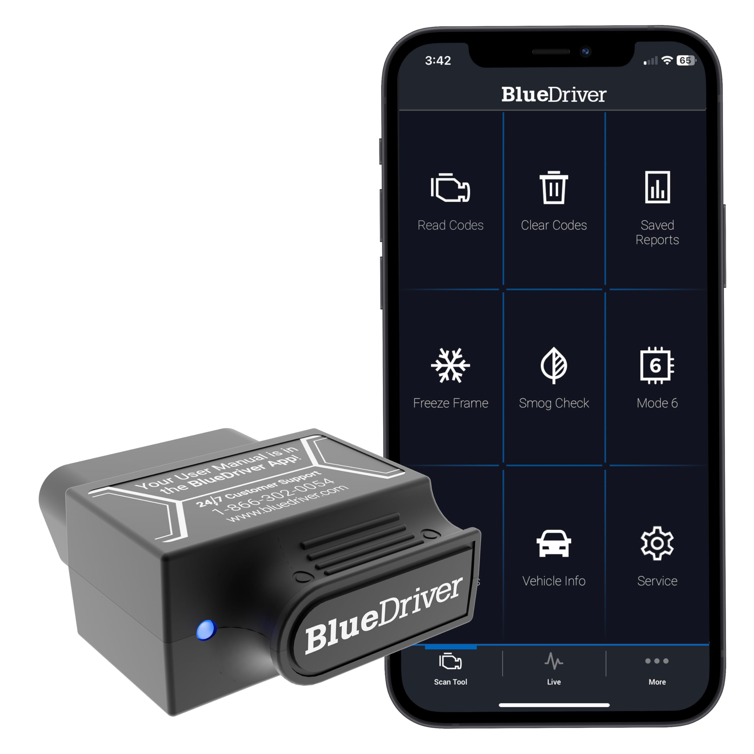 BlueDriver Pro Bluetooth OBD2 diagnostic scanner