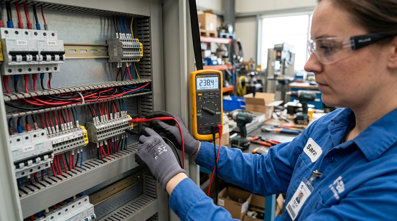 Digital multimeter electrical test